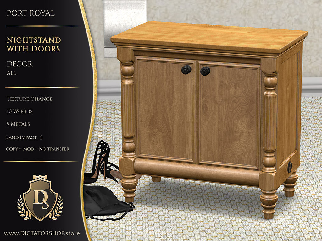 Port Royal - Nightstand with Doors